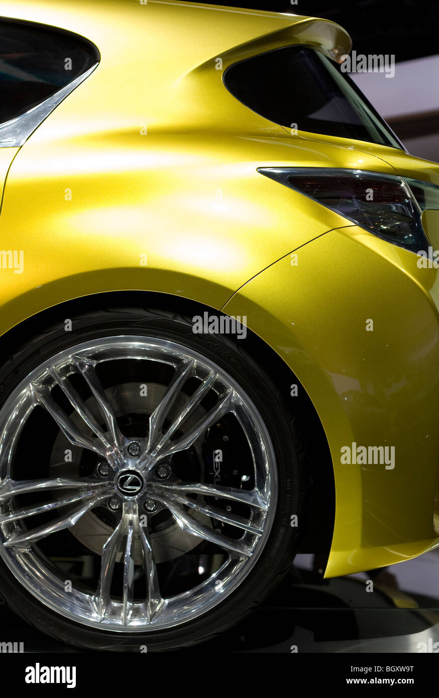 2009 2010 Lexus Lf-Ch Concept 2010 North American International Auto Show NAIAS in Detroit Michigan 2,4 L 4 Türer Stockfoto