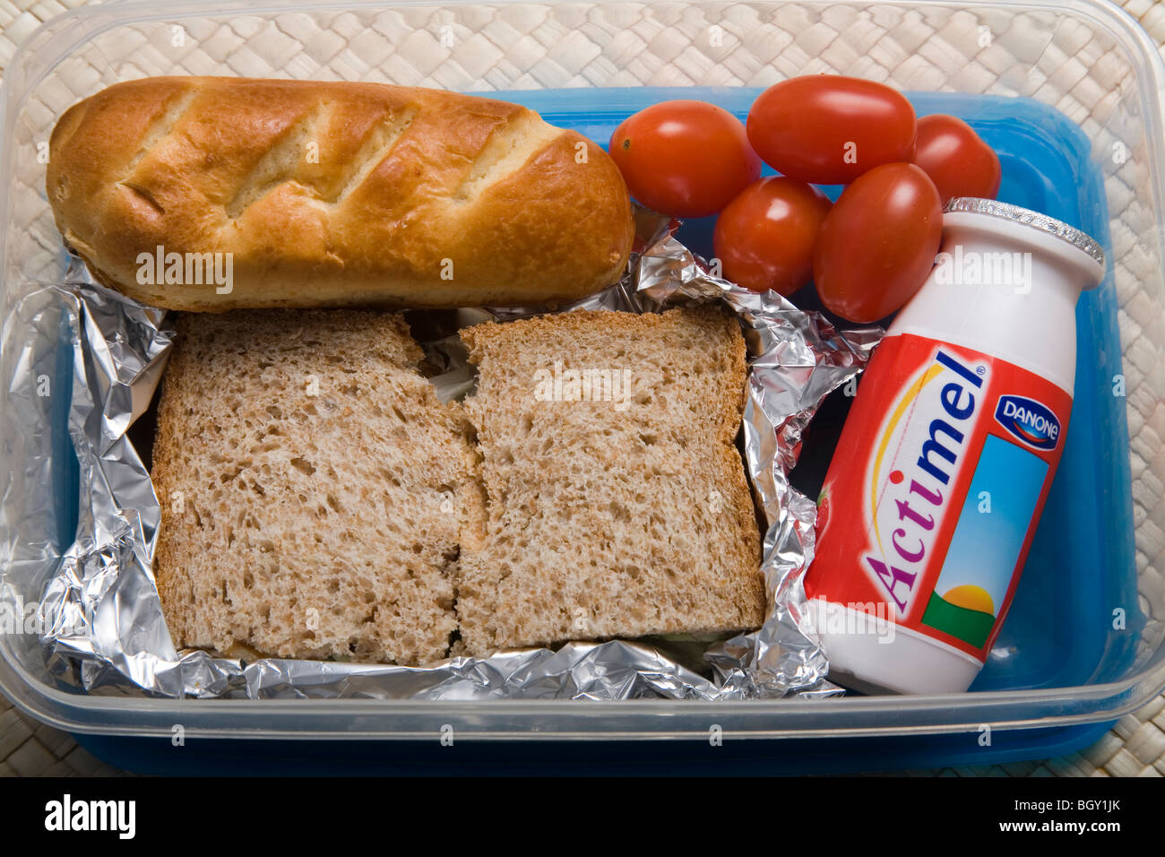 Lunchpaket-Box Stockfoto