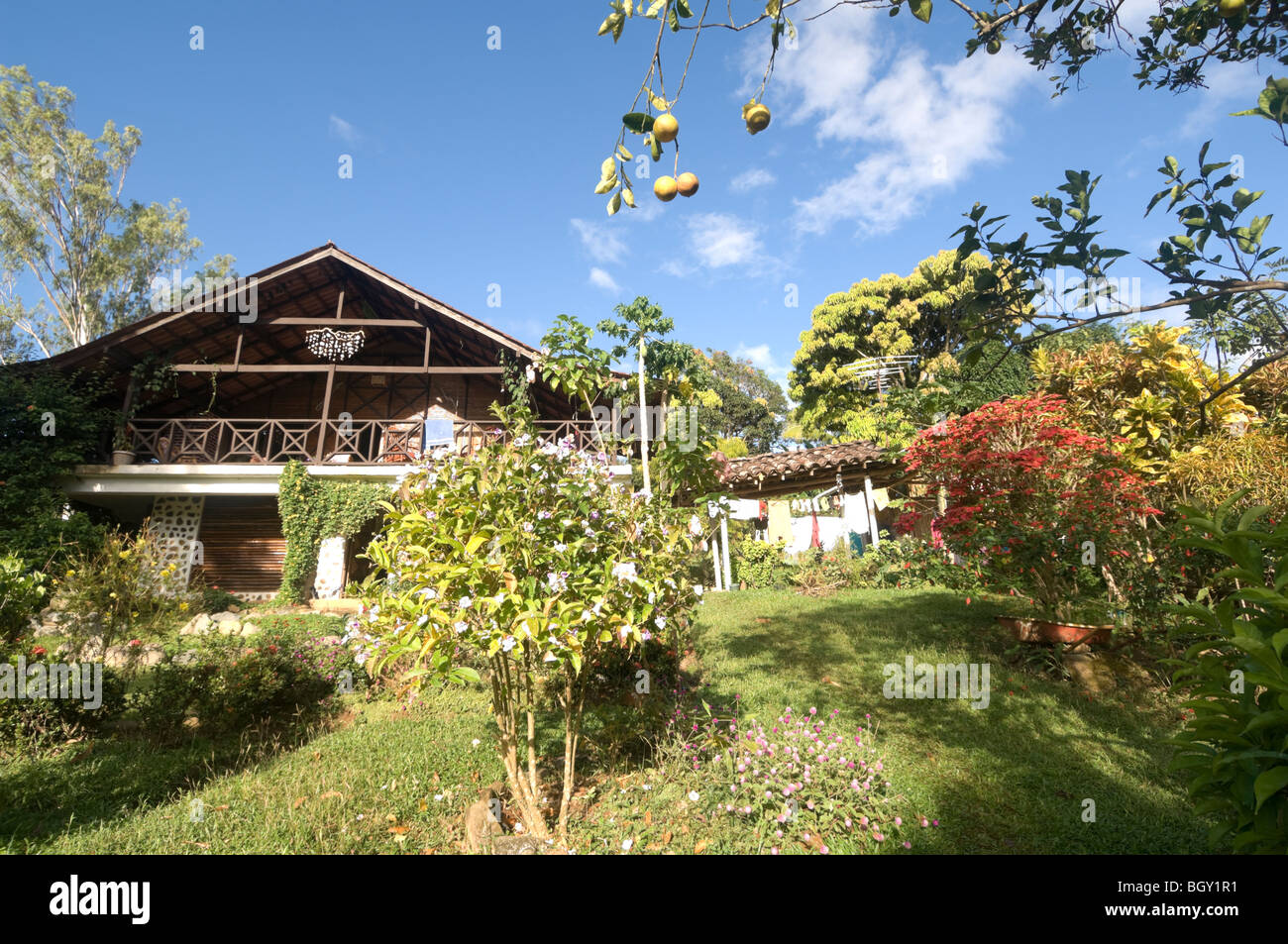 Veraguas Provinz Panama Santa Fe La Qhia Hotel Stockfoto
