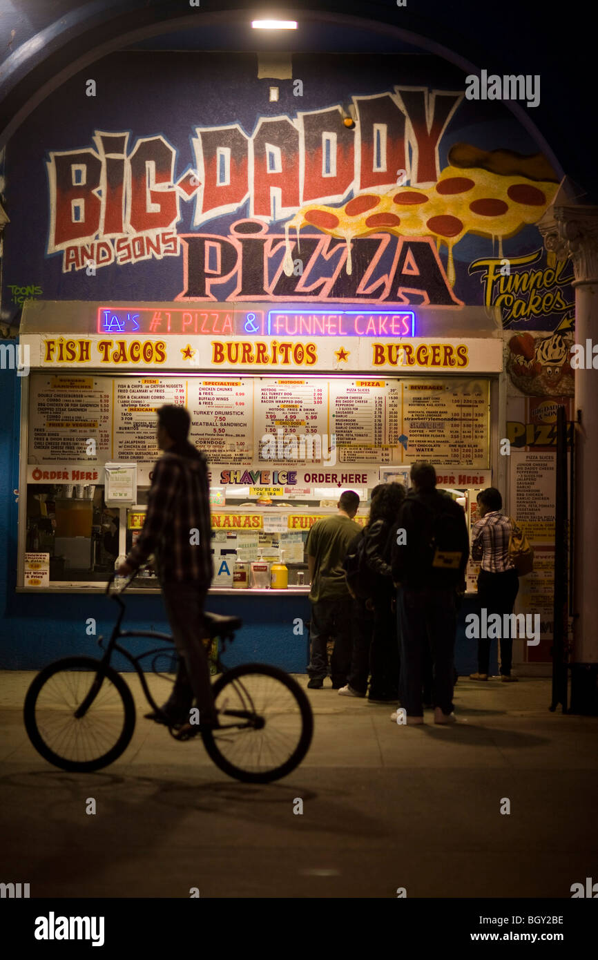 Big Daddy Pizza, Venice Beach, California, Vereinigte Staaten von Amerika Stockfoto