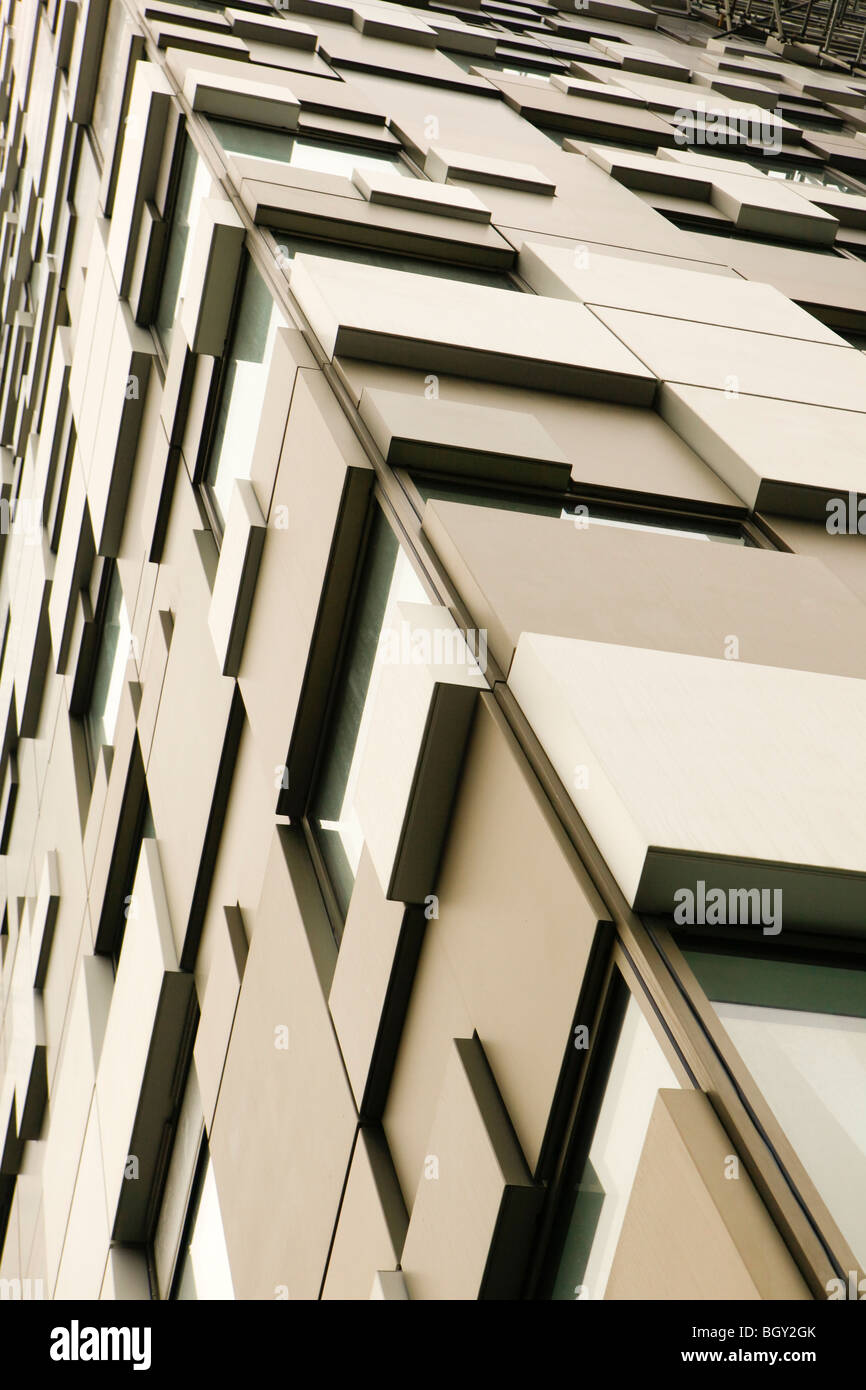 Verkleidung für den Cube Gebäude in Birmingham. Stockfoto