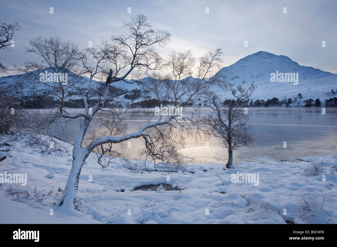 Loch Clair und Sgurr Dubh, Torridon, Wester Ross, Hochland von Schottland, Großbritannien Stockfoto