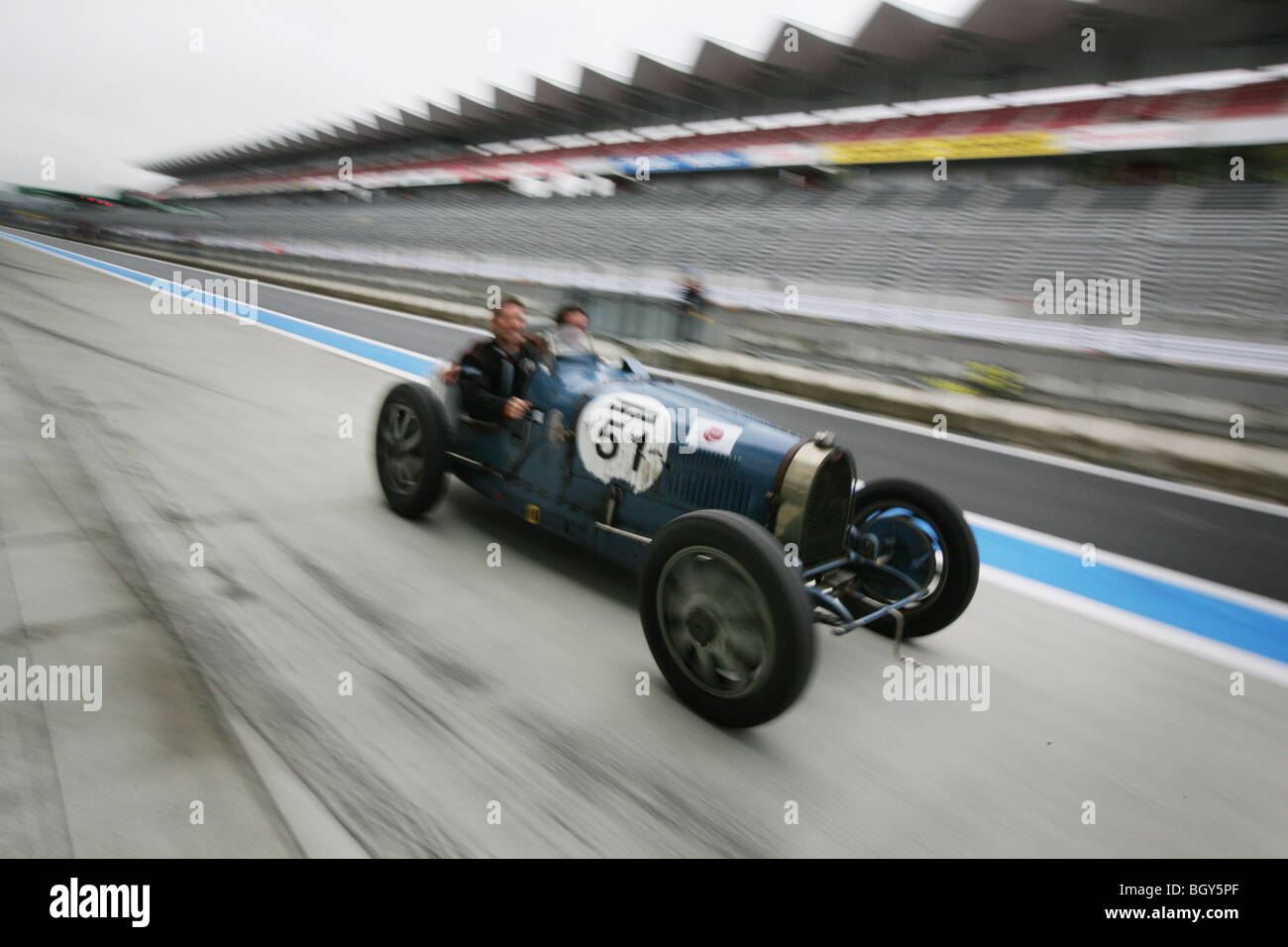 1932-Bugatti 51, im Besitz von Francois Cointreau. Le Mans Classic Autorennen, Fuji Speedway, Japan, Samstag, 10. November 2007. Stockfoto