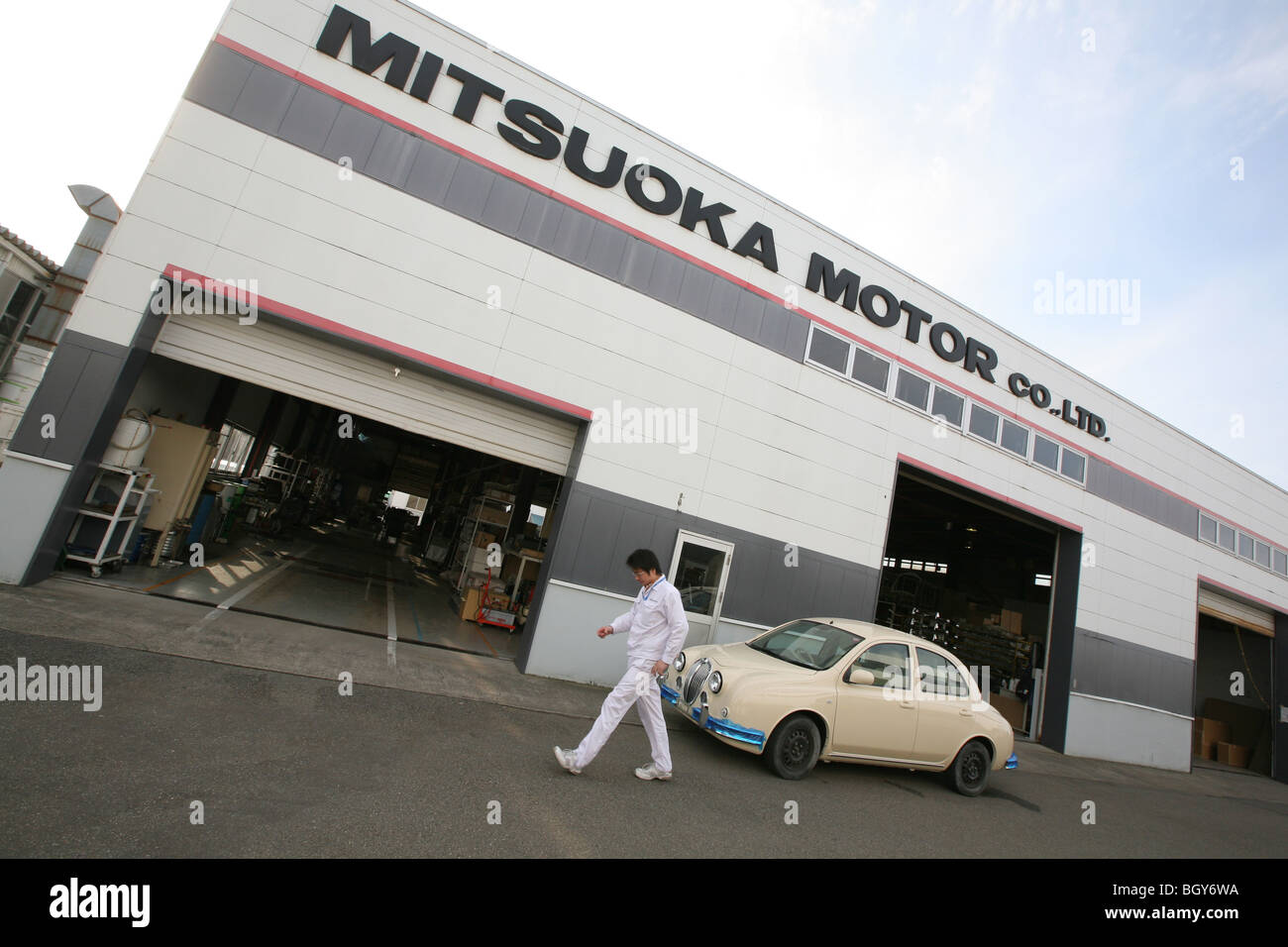 Mitsuoka Auto Fabrik und Produktion Linien, in der Nähe von Toyama, Japan, Mittwoch, 14. November 2007. Stockfoto