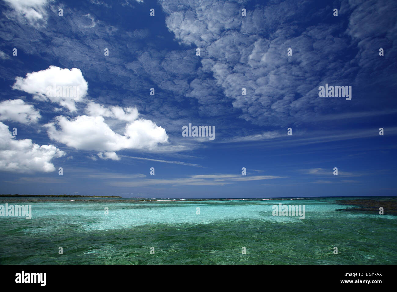 Rock Harbor auf Utila, Bay Islands, Honduras Stockfoto