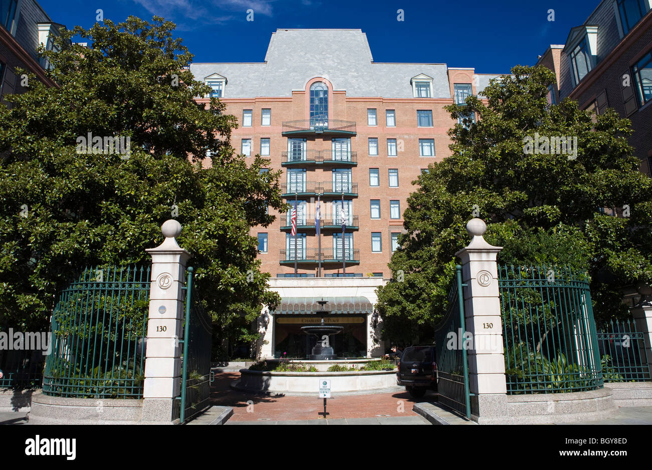 Charleston Place Hotel, Charleston, South Carolina, Vereinigte Staaten von Amerika. Stockfoto