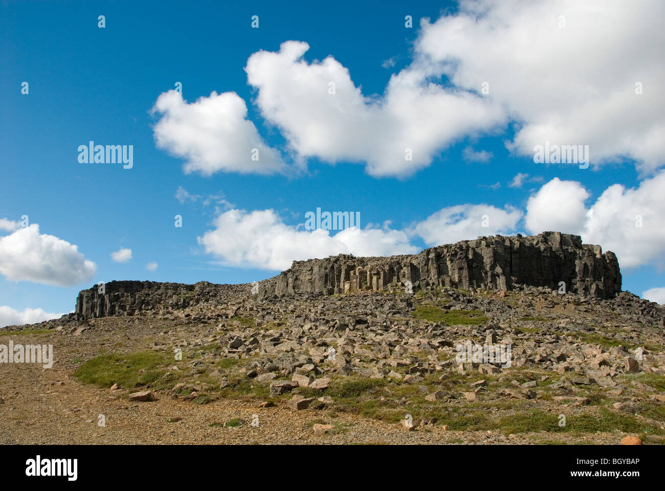 Basaltformationen Stockfoto