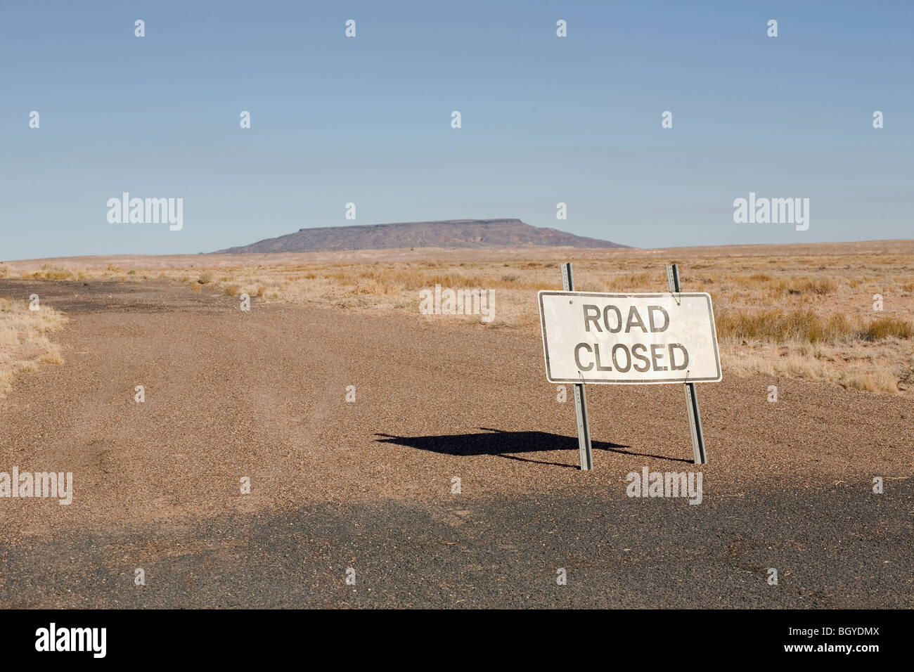 Straßensperre Stockfoto