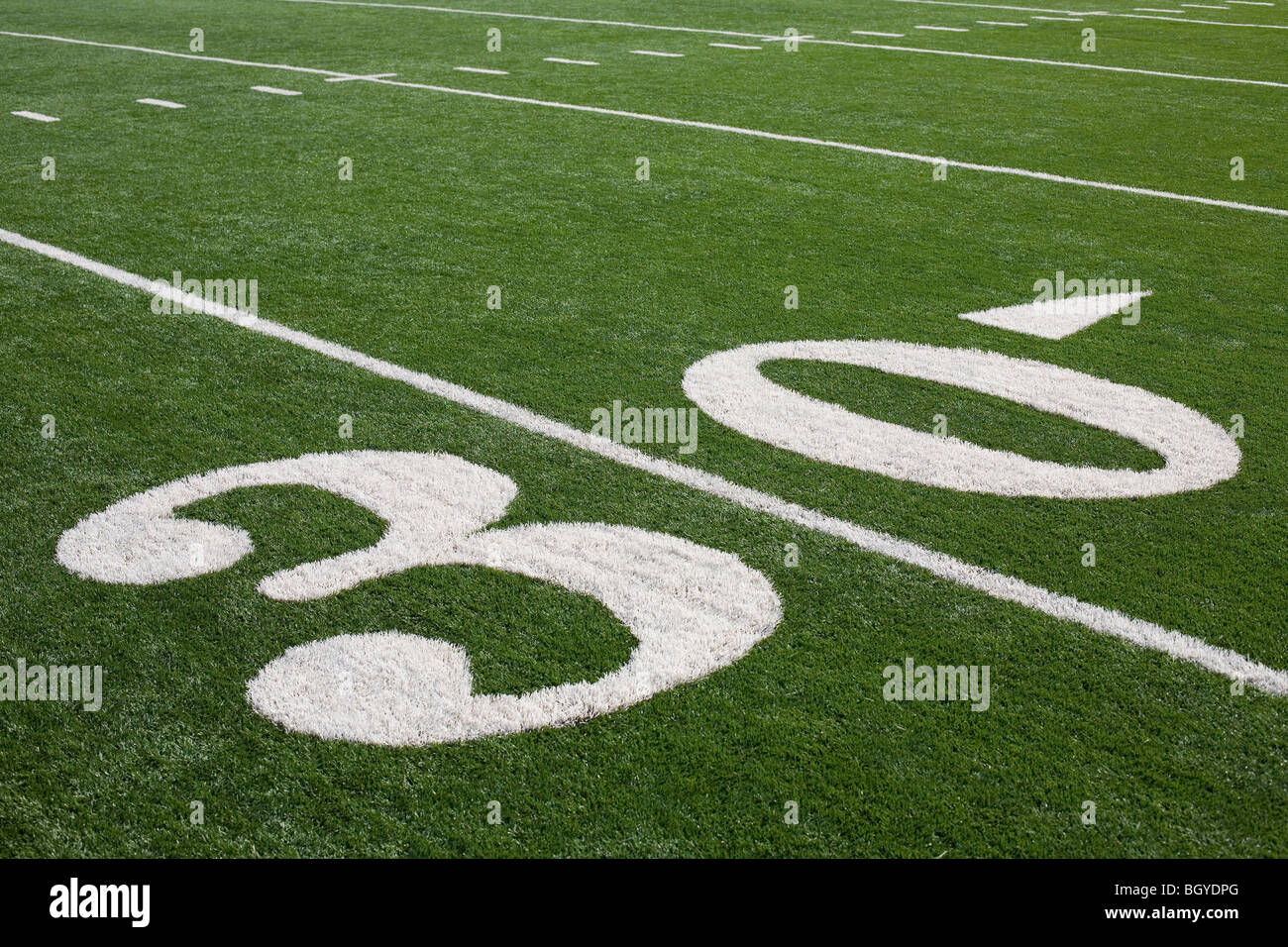 30-Yard-Linie Stockfoto