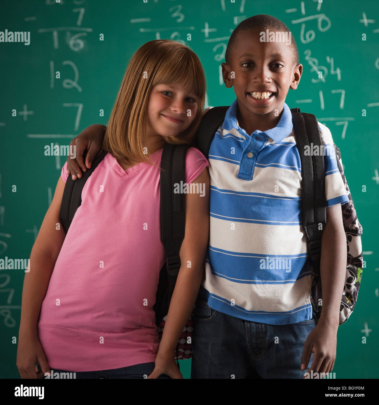 Schüler im Klassenzimmer Stockfoto