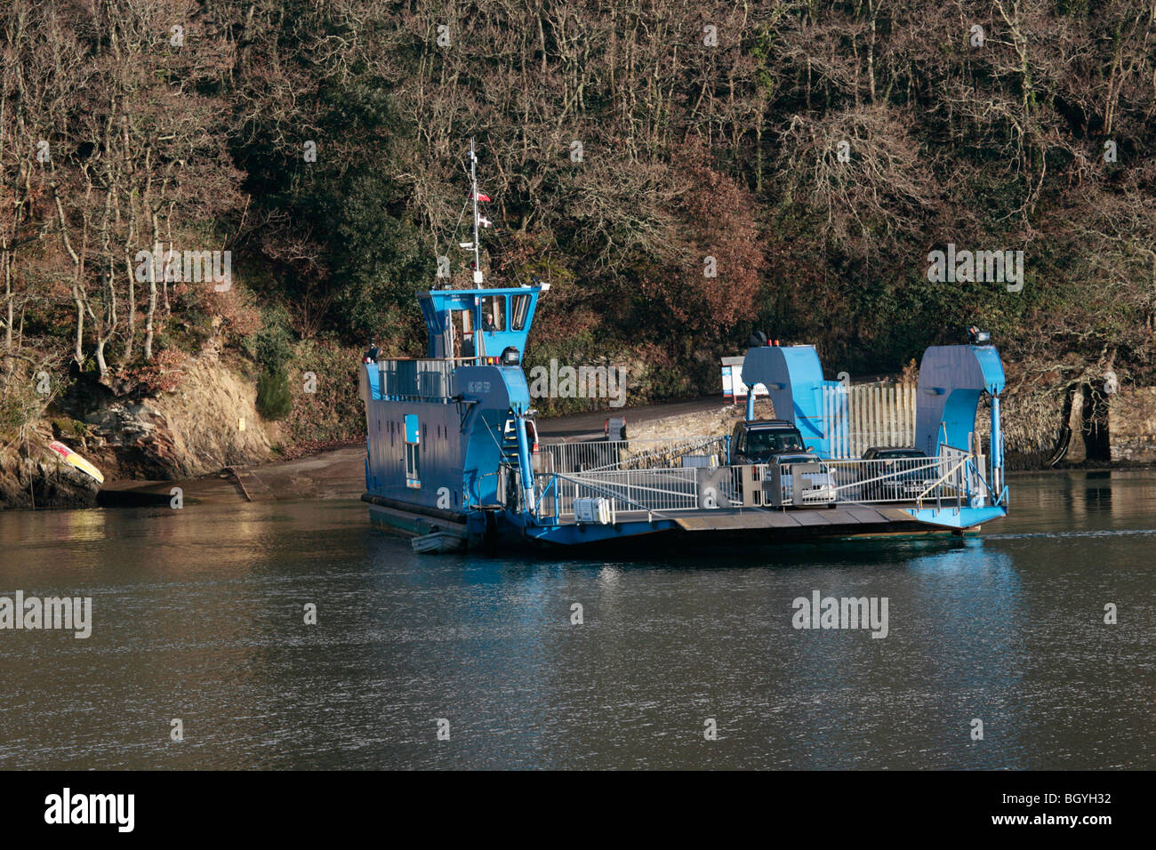 König Harry Überfahrt River Fal, Cornwall, England Stockfoto