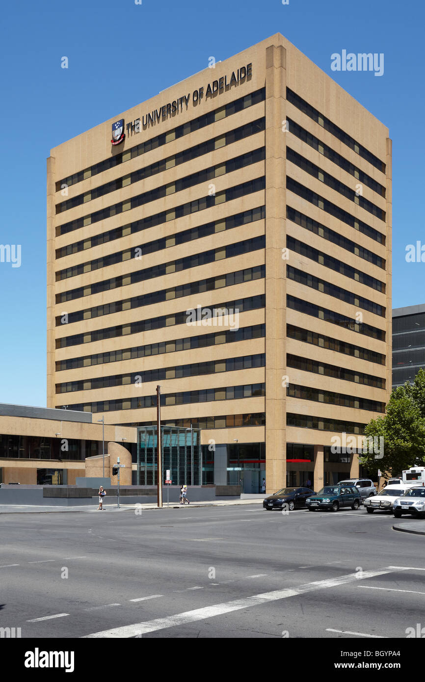 Universität von Adelaide Gebäude aus North Terrace, Australien, Adelaide, SA Stockfoto