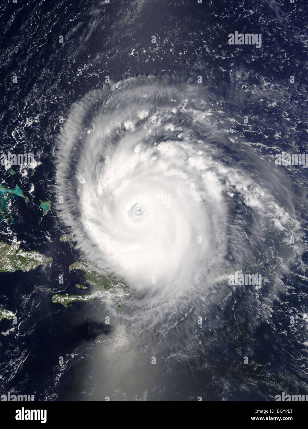 Hurrikan Frances, ein Kategorie 4 Hurrikan, fotografiert von der NASA Stockfoto