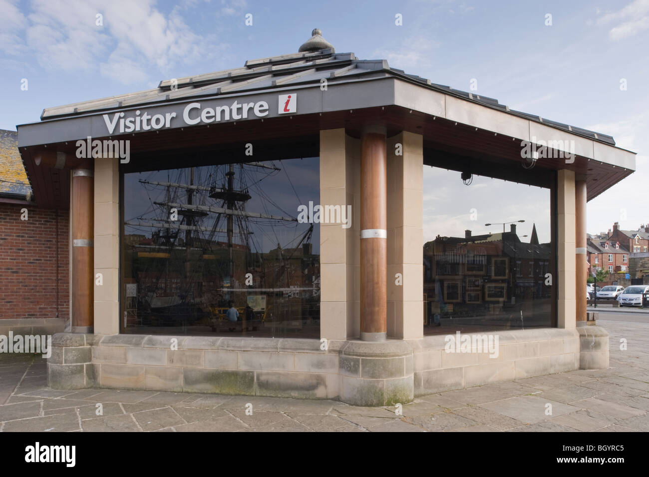 Die Besucher Zentrum, Whitby, North Yorkshire. Stockfoto