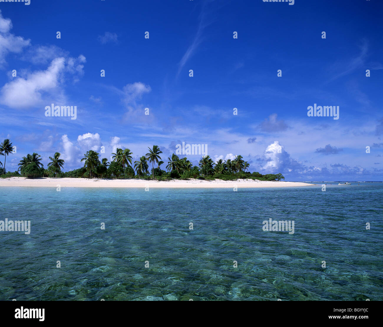 Tropical Island, Aitutaki Atoll, Cook-Inseln Stockfoto