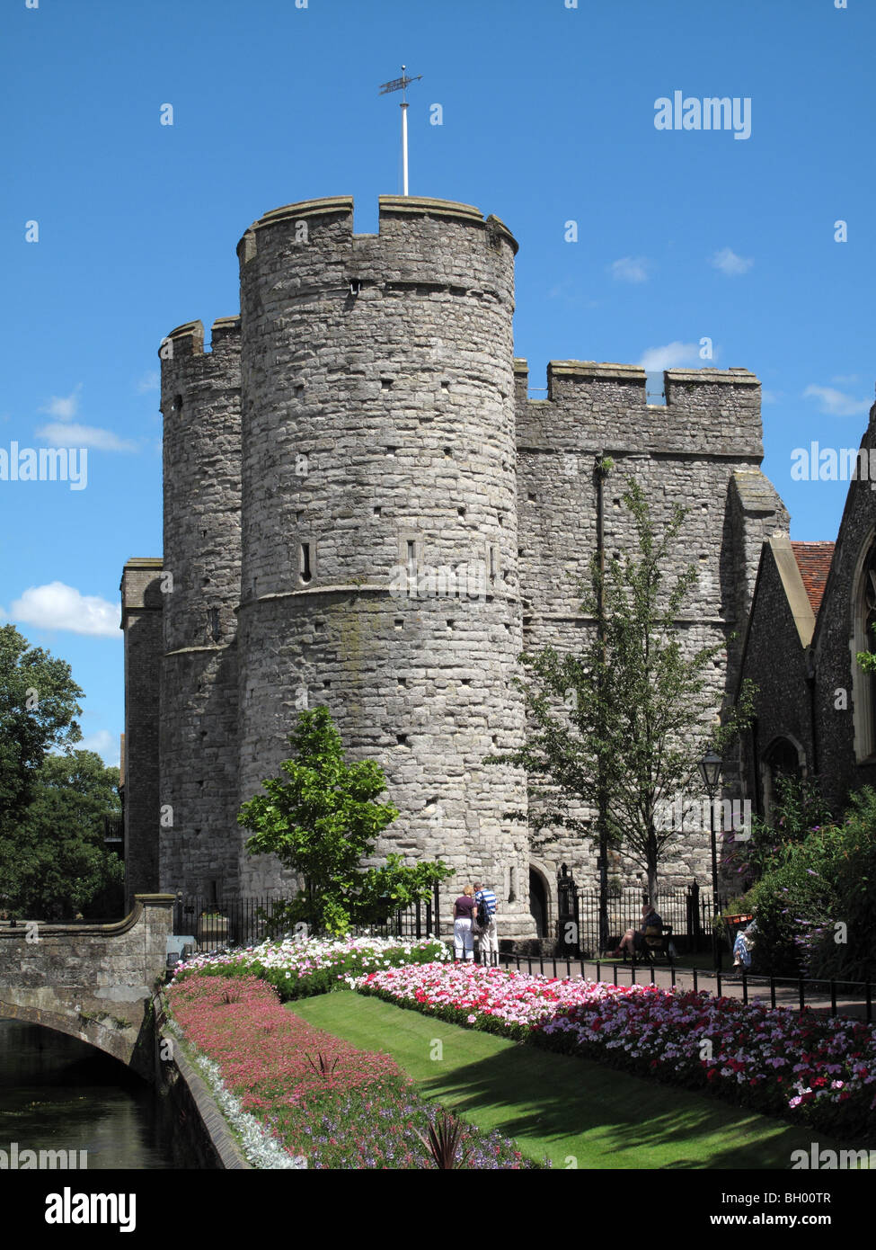 Canterbury West Tortürme Stockfoto