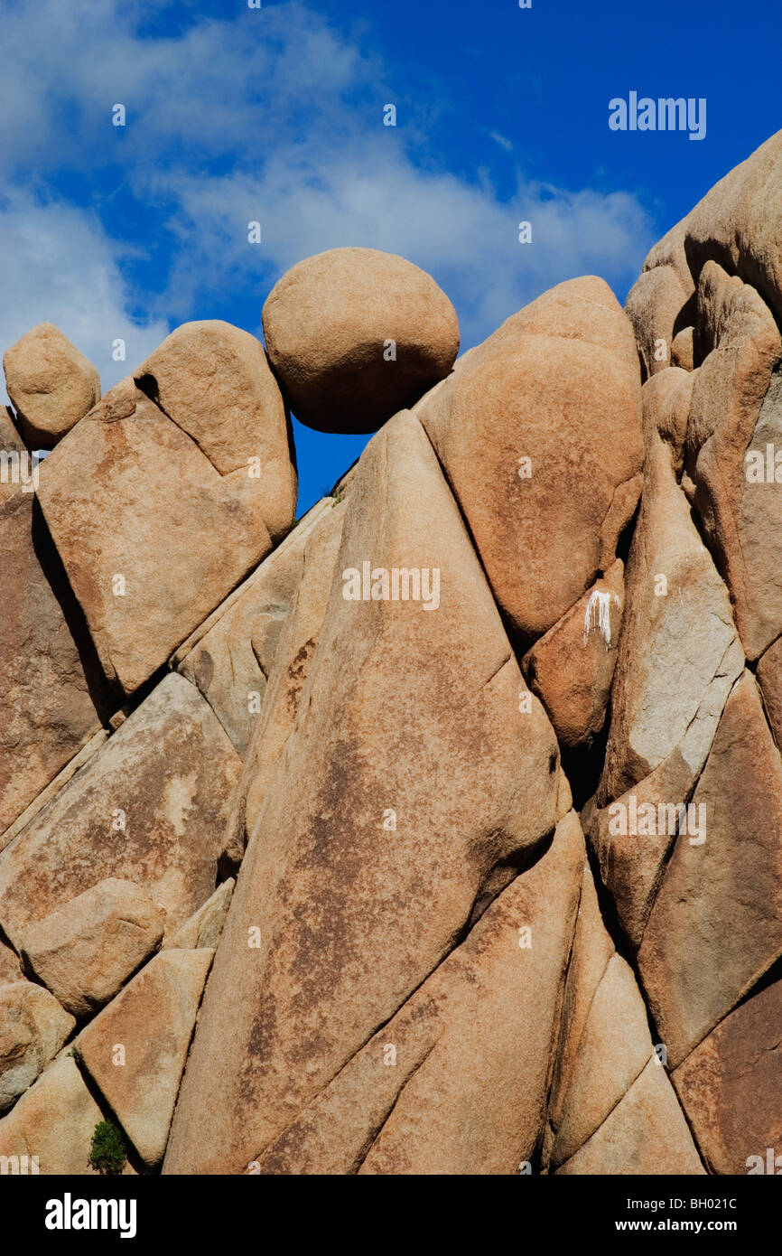 Granit Felsformationen in Joshua Tree Nationalpark, Kalifornien. Stockfoto