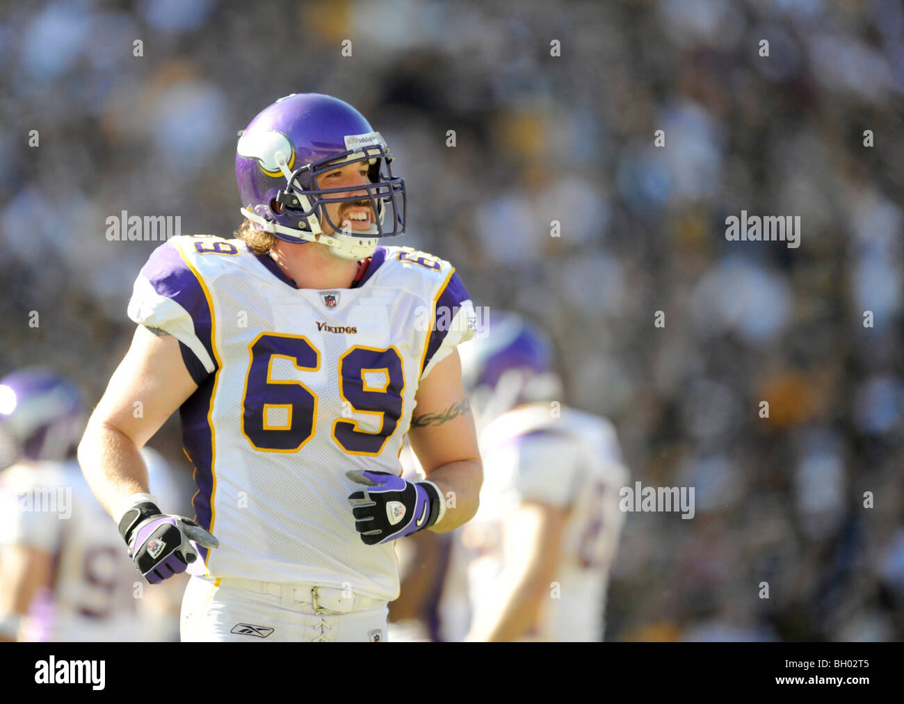 Jared Allen #69 von der Minnesota Vikings Stockfoto