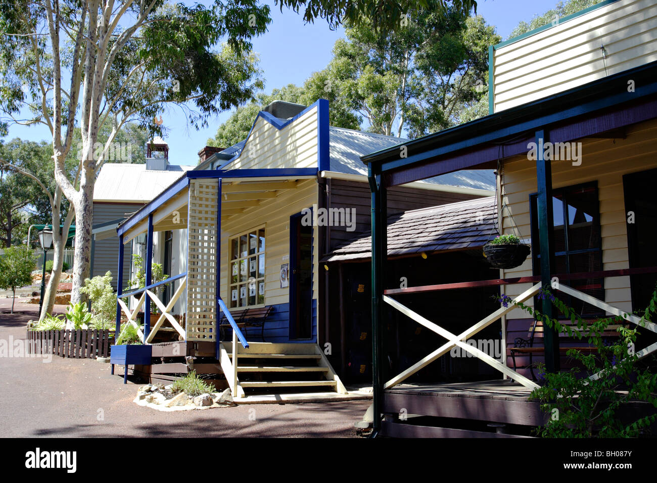 Alte West-Stilgebäude bei Pioneer Village in Western Australia Stockfoto