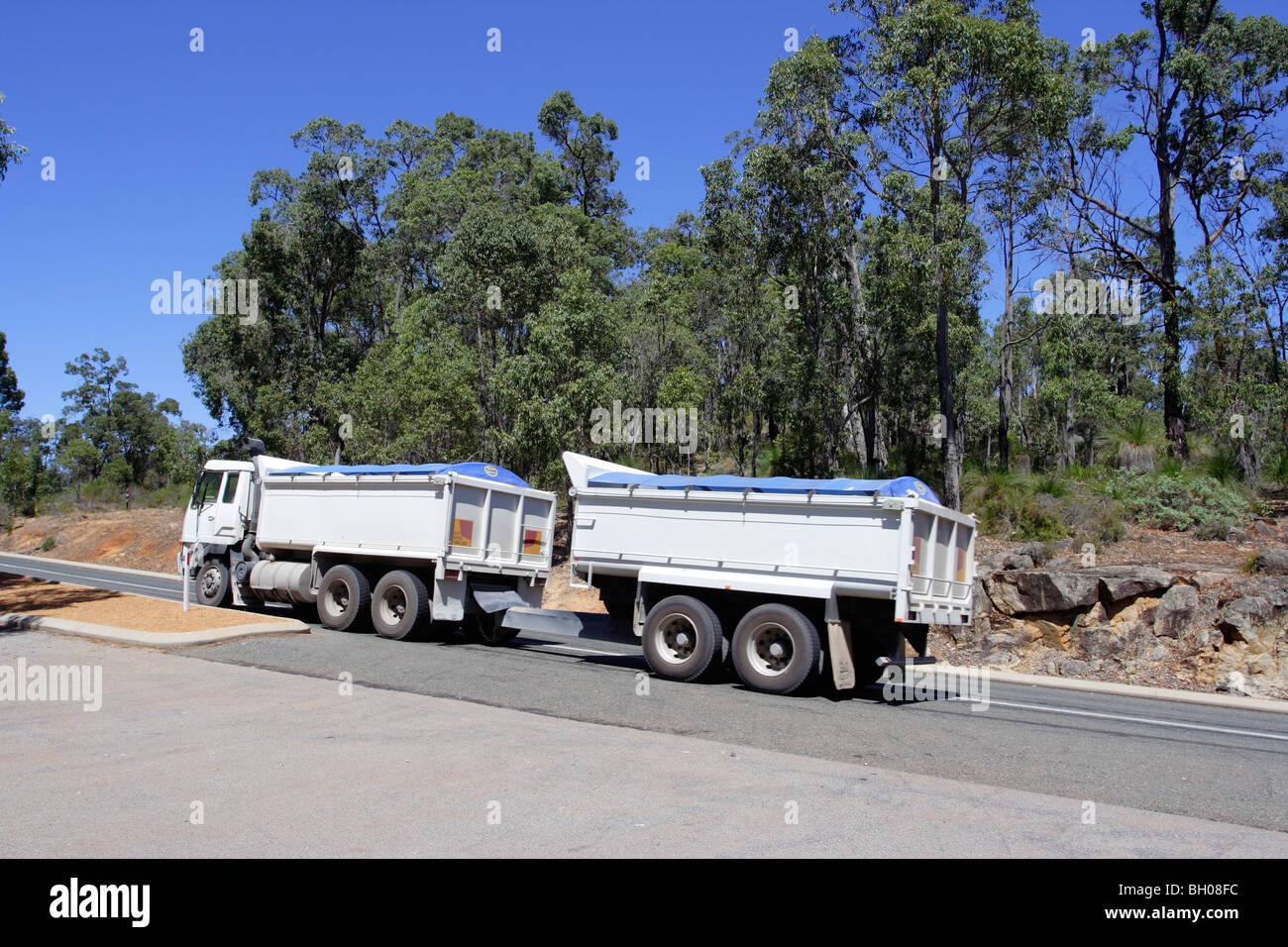 LKW-Ladung in Western Australia. Stockfoto