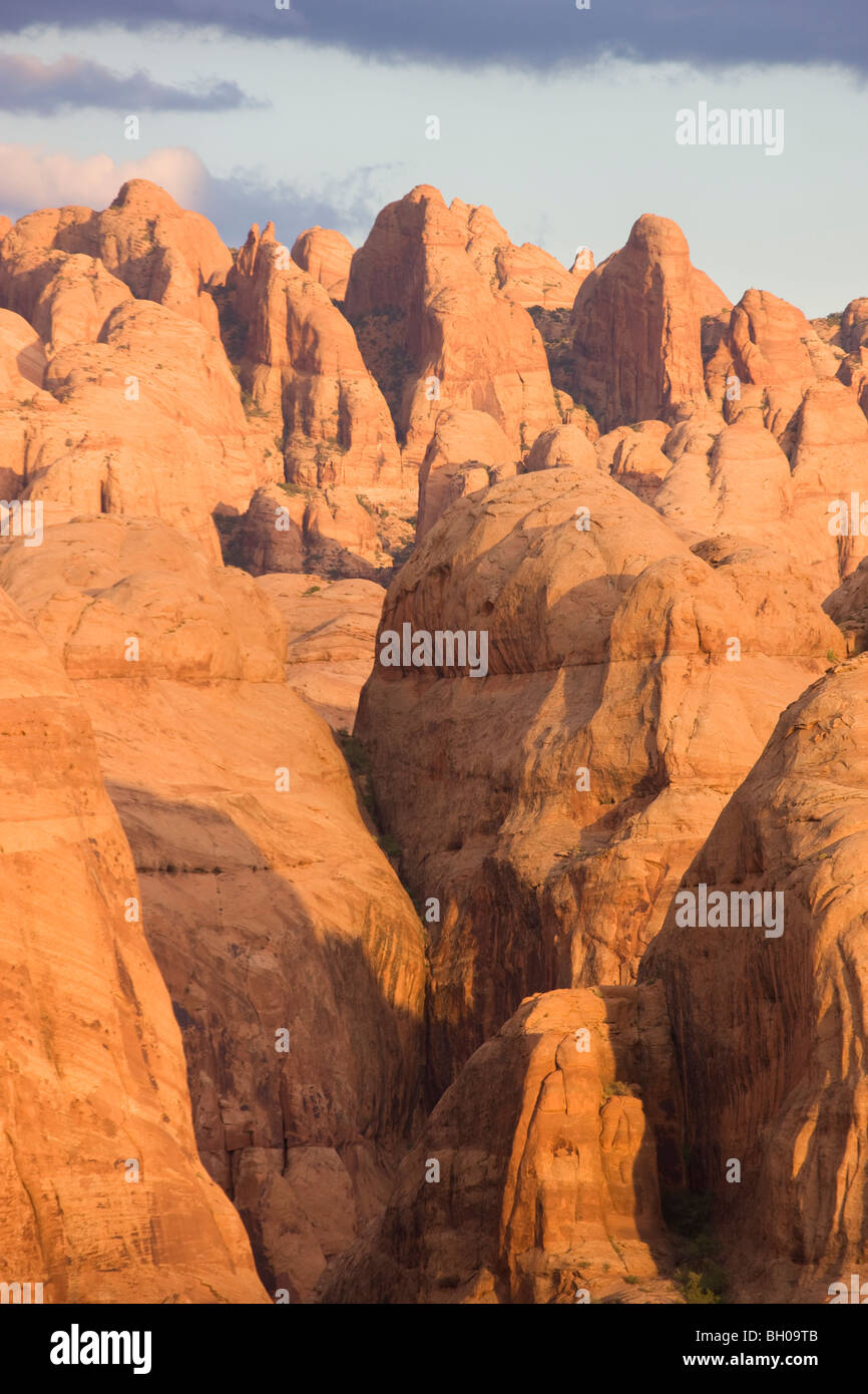 Hinter den Felsen Wildnis Untersuchungsgebiet, in der Nähe von Moab, Utah. Stockfoto