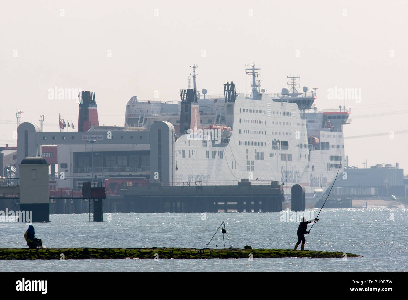 Hoek Van Holland Stena Line Terminal. Stockfoto