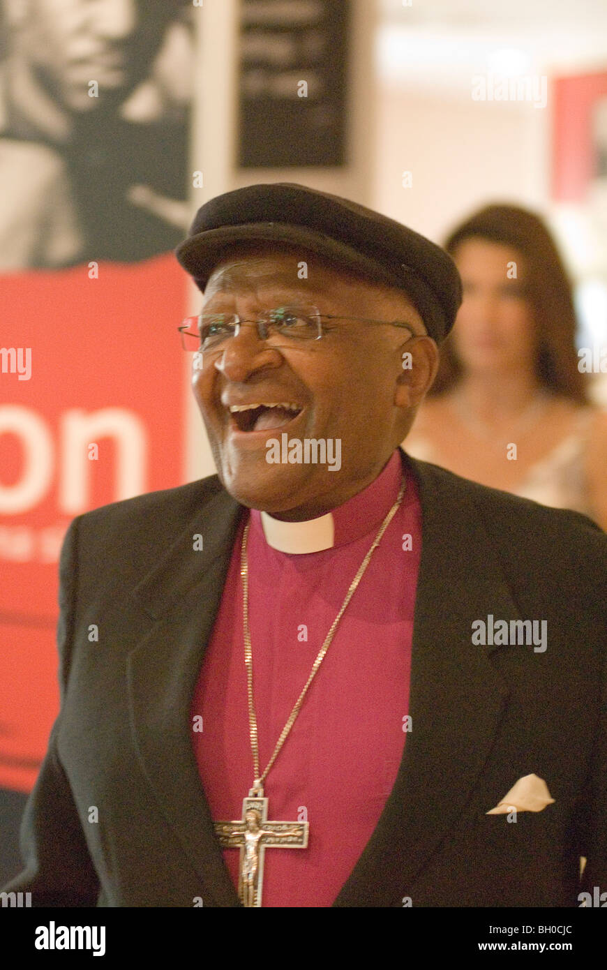 Erzbischof Desmond Tutu ist an der Nelson Mandela Stiftung in Johannesburg, Südafrika. Foto: Eva-Lotta Jansson Stockfoto