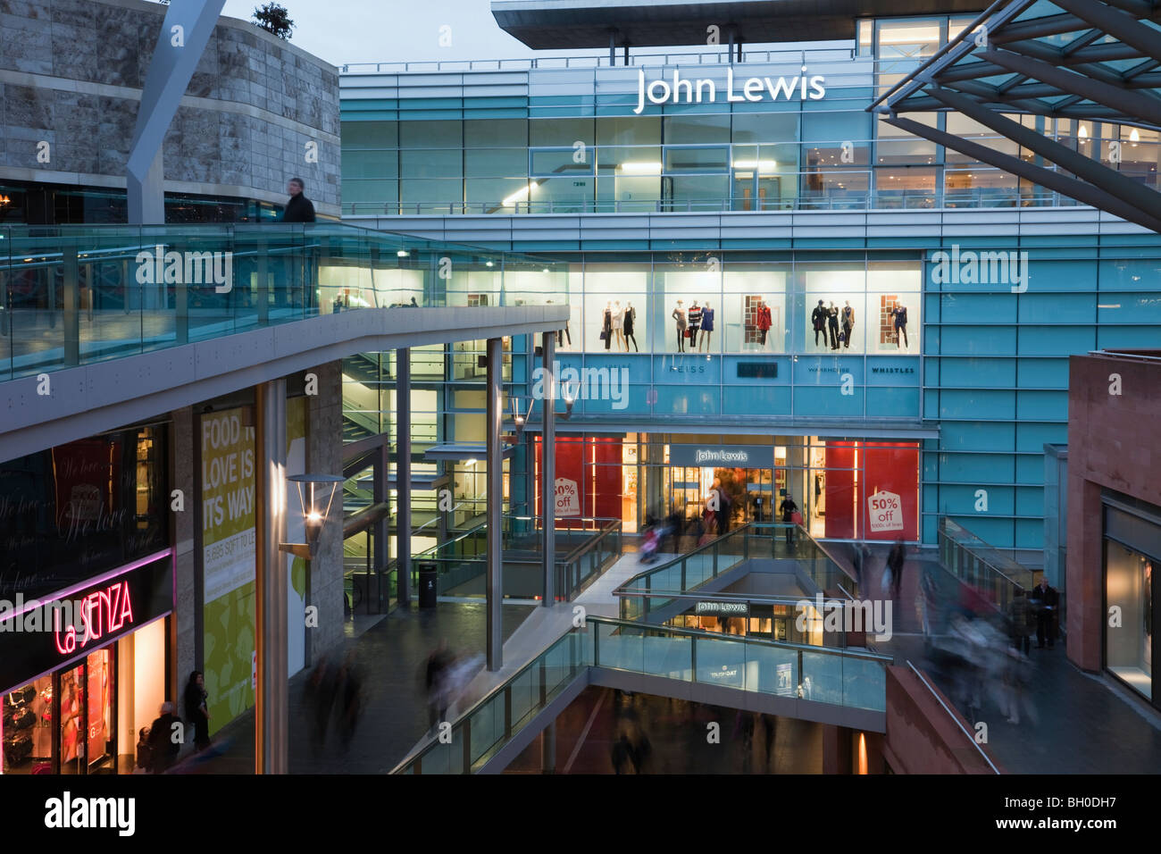 Liverpool, Merseyside, England, Vereinigtes Königreich, Europa. John Lewis-Store in Liverpool One Einkaufszentrum Stockfoto