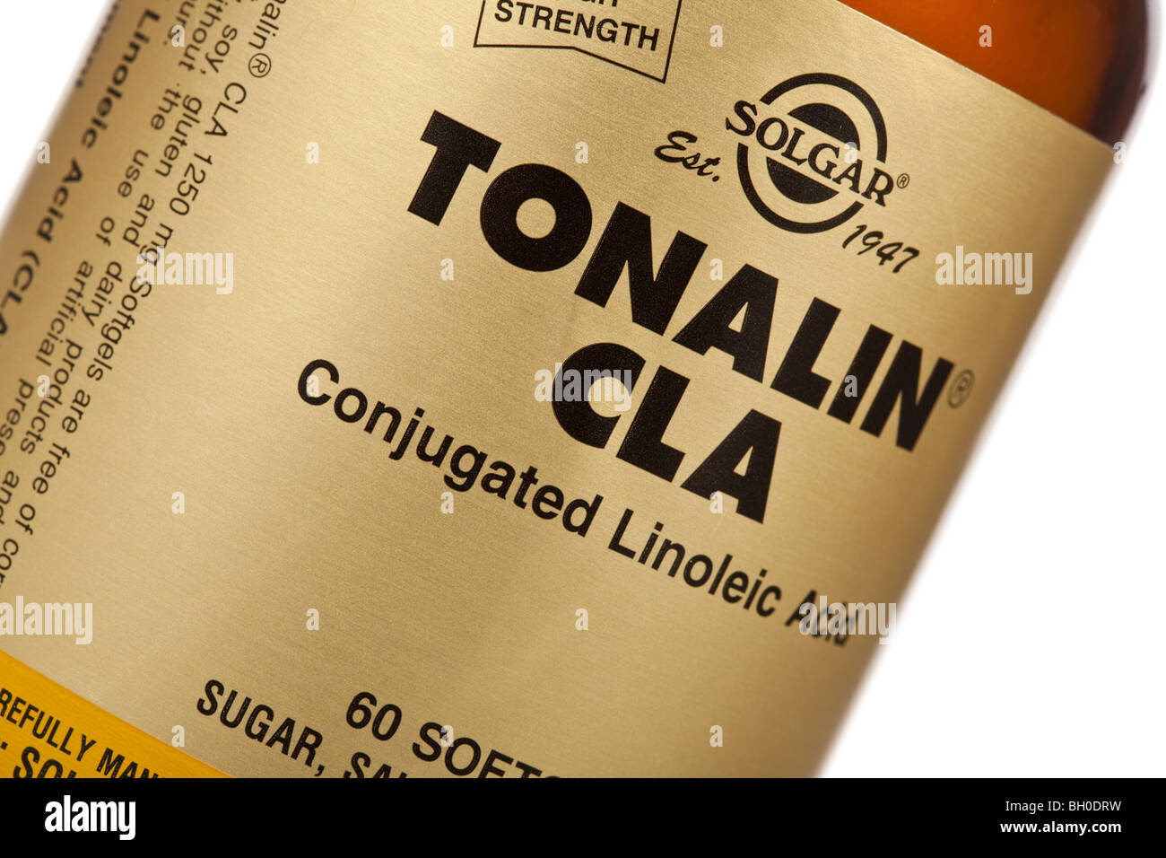 CLA (konjugierte Linolsäure) von Tonalin Nahrungsergänzungsmittel zur Gewichtsreduktion (Fatburner) Stockfoto