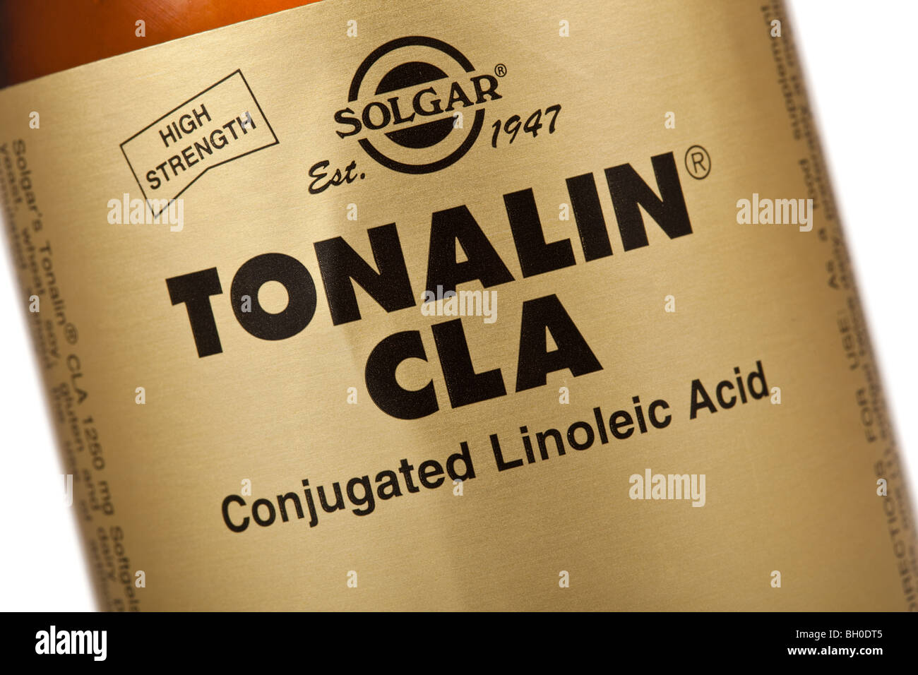 CLA (konjugierte Linolsäure) von Tonalin Nahrungsergänzungsmittel zur Gewichtsreduktion (Fatburner) Stockfoto