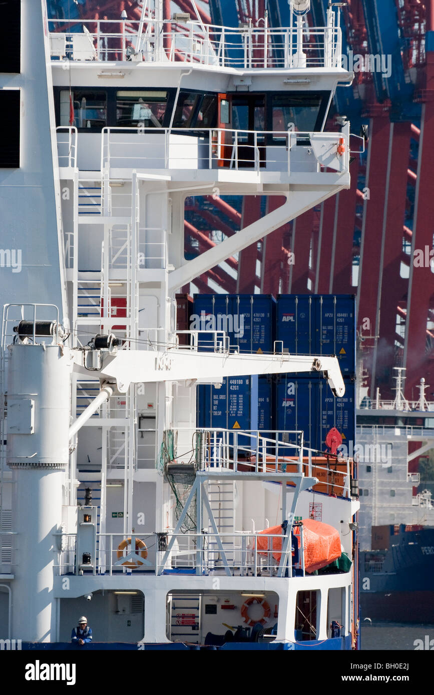 Der Hamburger Hafen Stockfoto