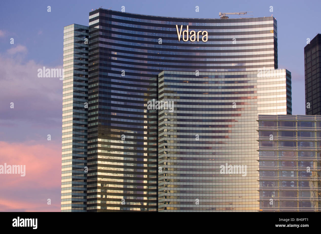 Vdara Hotel &amp; Spa, City Center, Las Vegas, Nevada. Stockfoto