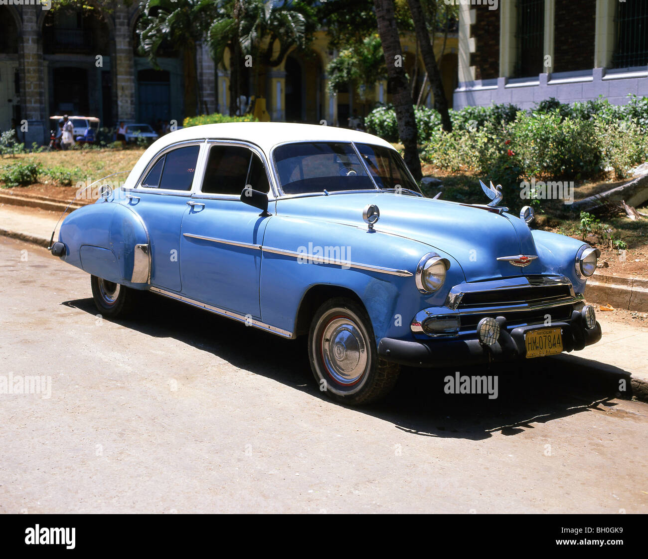 Amerikanischer Oldtimer auf der Straße, Havanna, La Habana, Republik Kuba Stockfoto