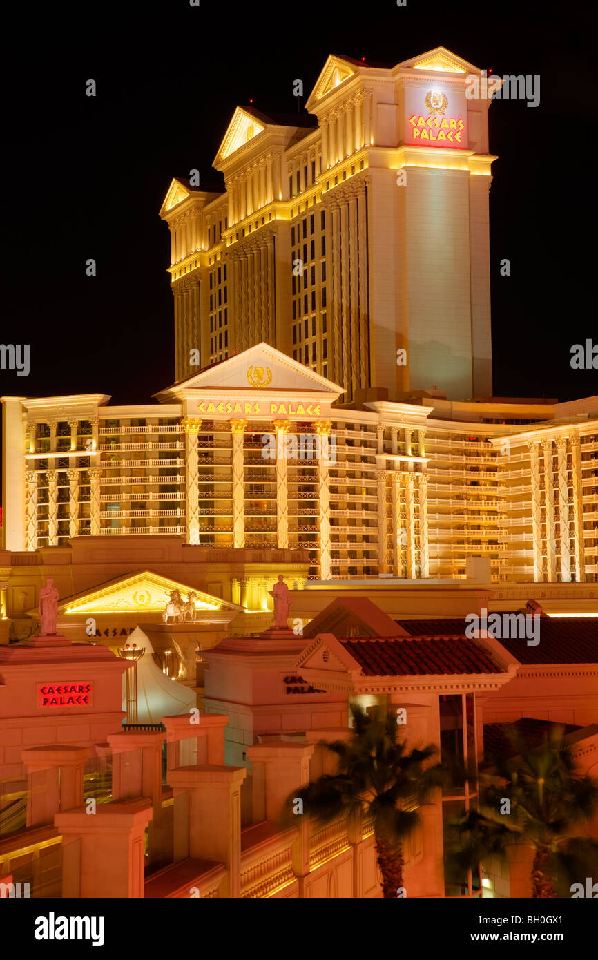 Caesars Palace Hotel und Casino, Las Vegas, Nevada. Stockfoto