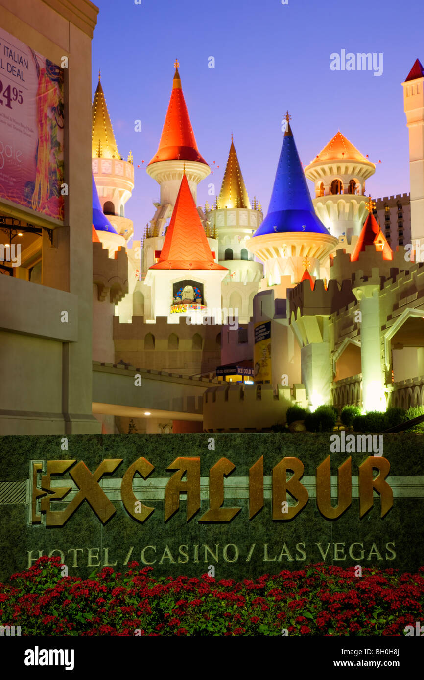 Excalibur Hotel and Casino, Las Vegas, Nevada. Stockfoto