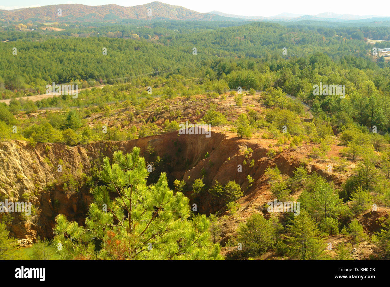 Ducktown, TN, Tennessee, Ducktown Basin Museum, Kupfermine Stockfoto