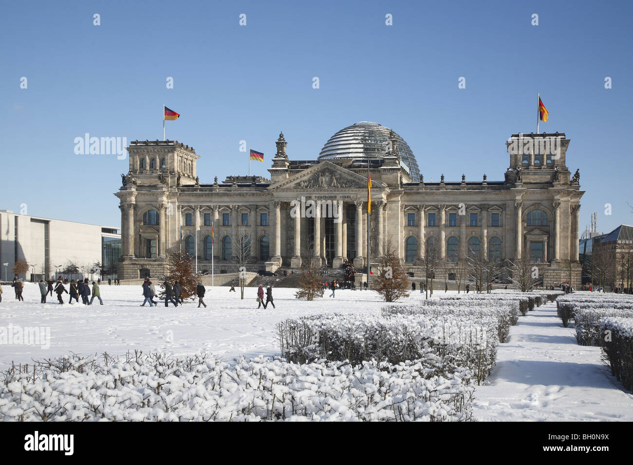 Berlin Reichstag-Platz der Republik Stockfoto
