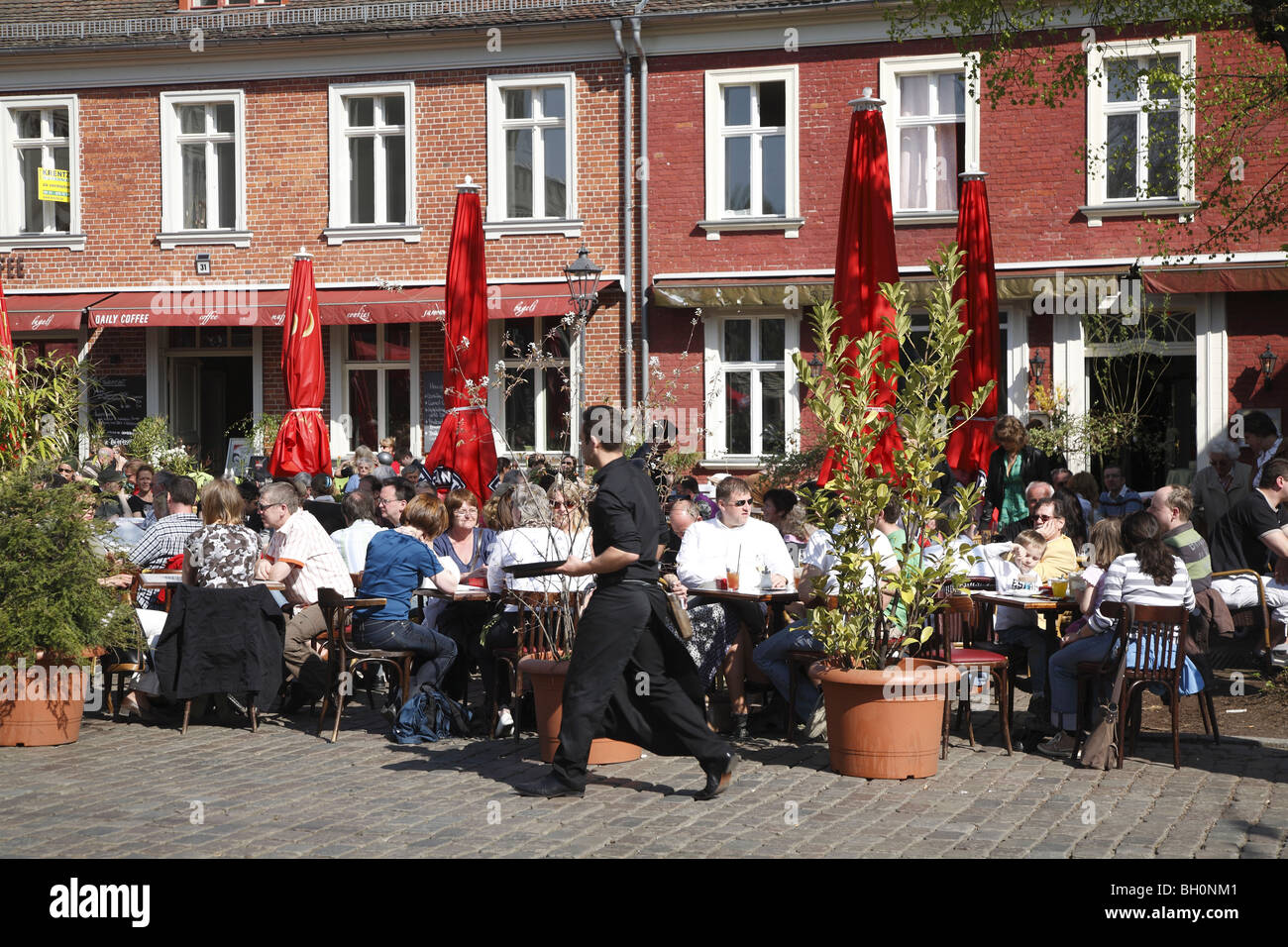 Brandenburg Potsdam Friedrich-Ebert Strasse Street Str Stockfoto