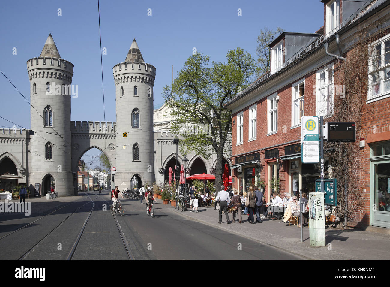 Potsdam Nauener Tor Tor Friedrich Ebert Strasse Street Stockfoto