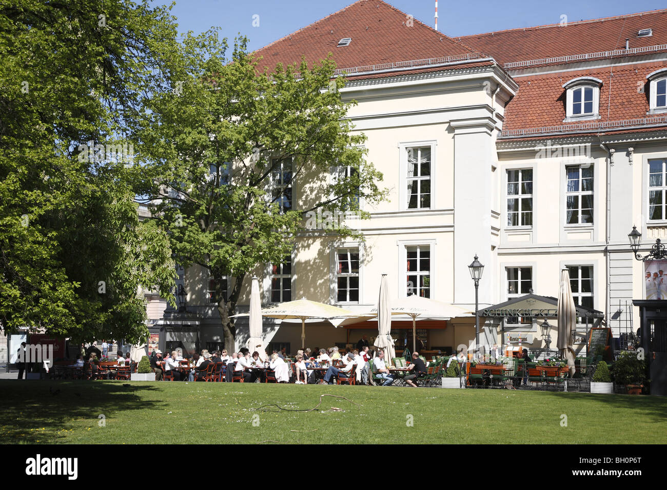 Berlin Mitte Unter Den Linden Operncafe Stockfoto