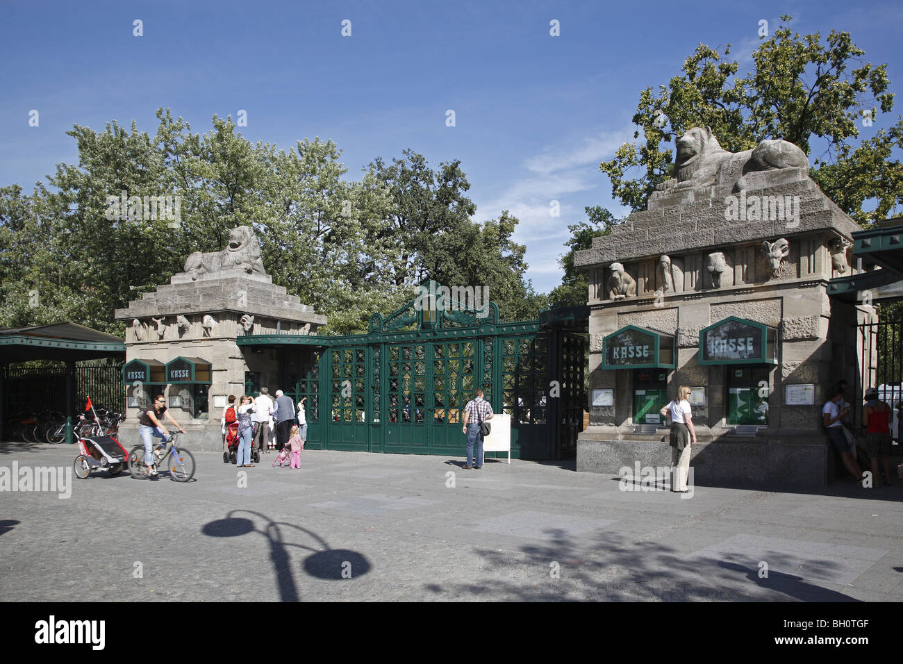 Tor in Berlin Zoo Stockfoto