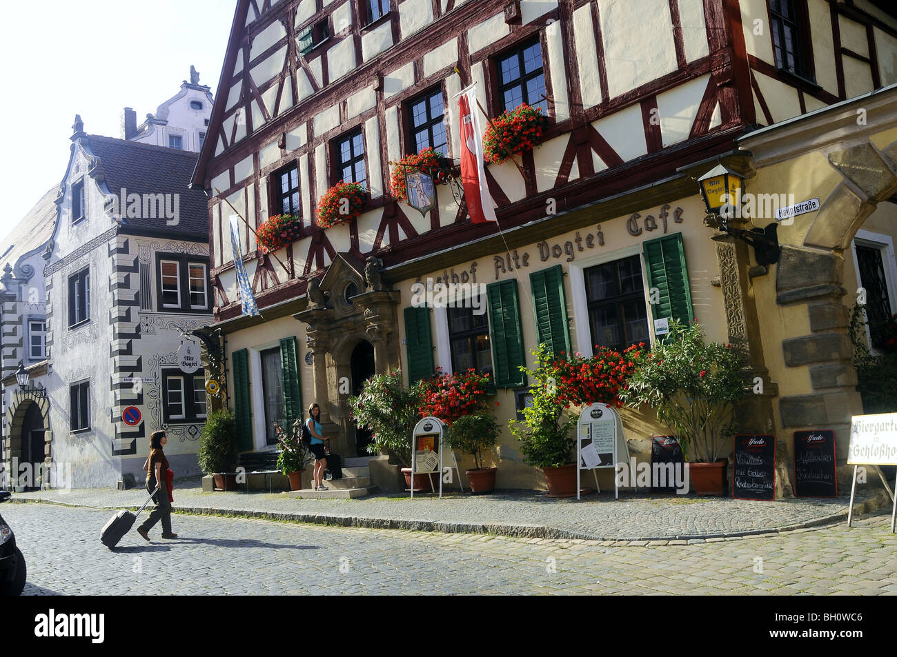 Hotel, Wolframs-Eschenbach, Middle Franconia, Bayern, Deutschland Stockfoto