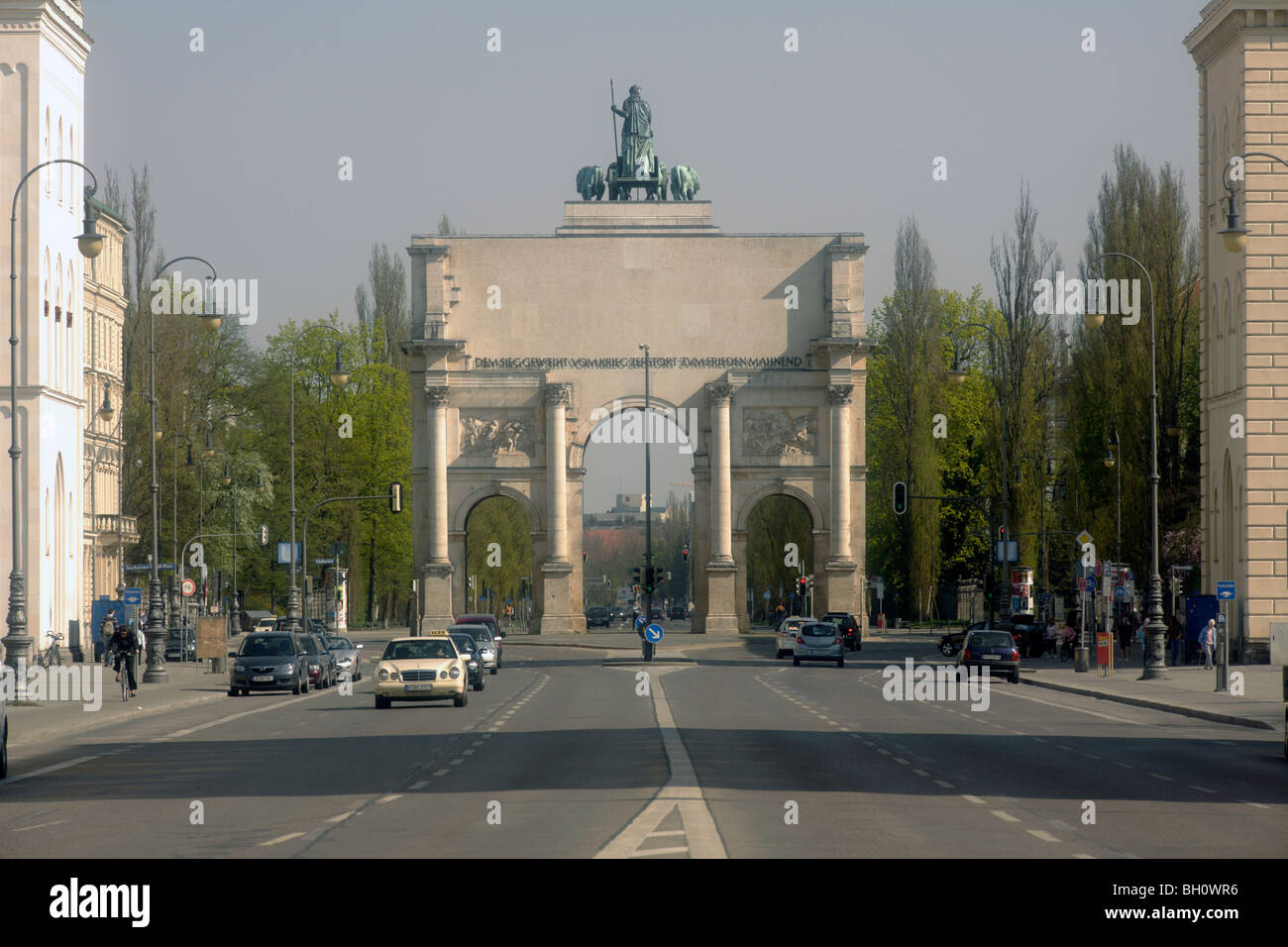 Das Siegestor Triumphbogen, München, Bayern, Deutschland, Europa Stockfoto