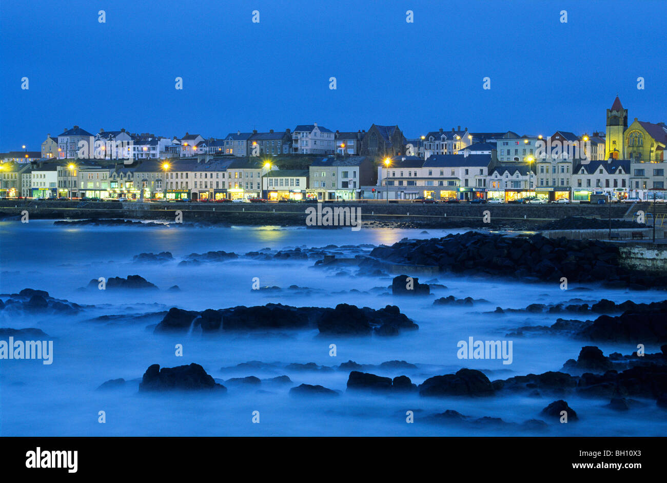 Abend auf der Küste, Portstewart, Co. Londonderry, Nordirland, Vereinigtes Königreich, Europa Stockfoto