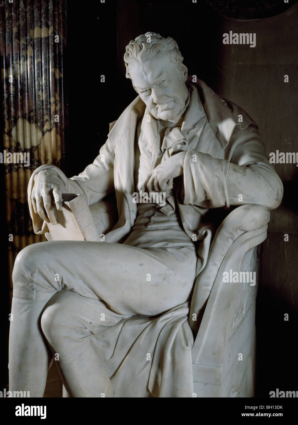 William Wilberforce anti-Sklaverei-Kämpferin. Statue von Samuel Joseph, Westminster Abbey London England 1840. Stockfoto