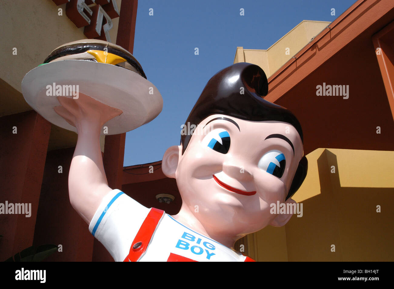 USA, California, Toluca Lake, die Big Boy-Statue in Bobs ursprünglichen Big Boy Restaurant Stockfoto