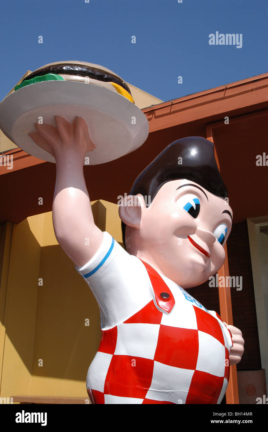USA, California, Toluca Lake, die Big Boy-Statue in Bobs ursprünglichen Big Boy Restaurant Stockfoto