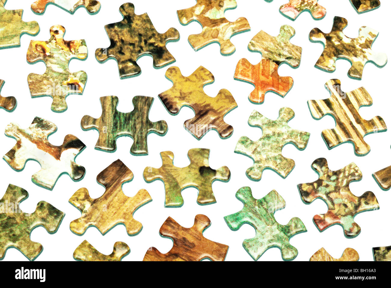 Jigsaw Puzzle-Teile Stockfoto