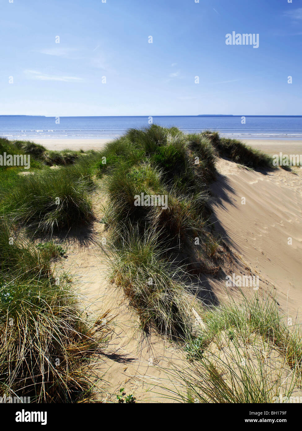 Dünen und Strand von Saunton Sands Devon England uk Stockfoto