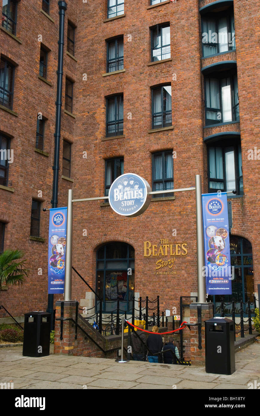 Die Beatles Story außen Albert Dock Komplex Liverpool England UK Mitteleuropa Stockfoto